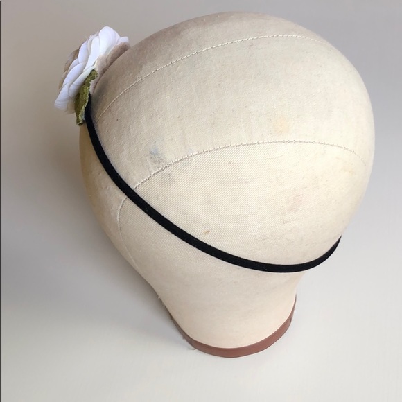 Boho Floral Rose & Swarovski Crystal Headband - Picture 3 of 7